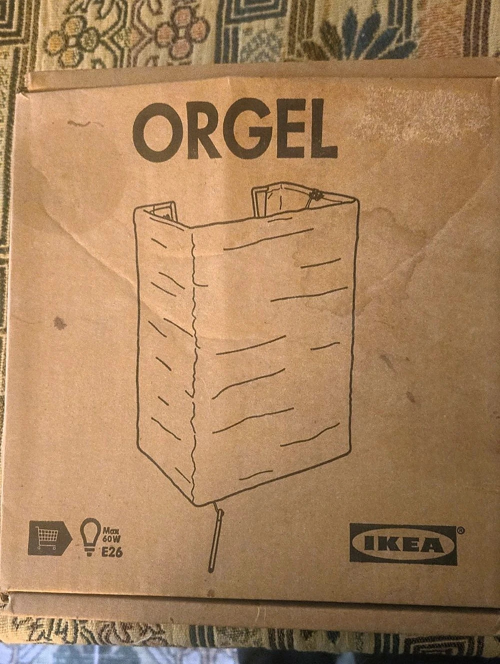 IKEA ORGEL Rice Paper Wall Lamp
